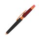 Two-tone ballpoint pen with touch function and clip.