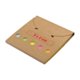 Sticky note set with assorted color strips and cover.