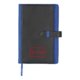 Notebook with closure strap and bookmark.