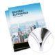 Brochure with perfect binding.