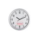 Wall clock with hour, minute and second hands.