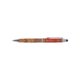 Wooden ballpoint pen with touch function and clip.
