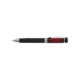 Black metal ballpoint pen with clip and twist mechanism.