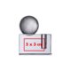 Glass pencil holder with globe.