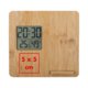 Light wood weather station with digital display.