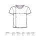 Cotton women's t-shirt with short sleeves and round neck.