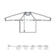 Long-sleeved fabric shirt with round neck.