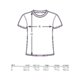 Cotton V-neck T-shirt with short sleeves.