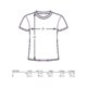 Fabric polo shirt with short sleeves and button placket.