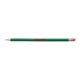 Hickory wood pencil with eraser.