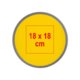 Yellow, foldable fabric throwing disc.