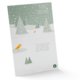 Paper Advent calendar to unfold with multiple doors.