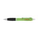 Recycled ABS ballpoint pen with clip and push mechanism.