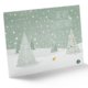Christmas-themed paper advent calendar with 24 doors.