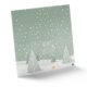 Green paper folding Advent calendar.