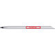 Silver-colored inkless writing tool with rounded shaft.