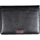 Black leather writing folder with inside pockets.