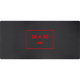 Black gaming pad with non-slip base.