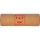 Brown cork massage roller.