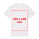 White cotton t-shirt with short sleeves.