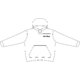 Cotton hoodie with hood and kangaroo pocket.