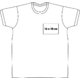 White cotton t-shirt for men with short sleeves and a round neckline.