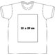 White cotton T-shirt for men with short sleeves and a round neckline.