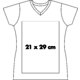 Cotton V-neck T-shirt for women.