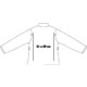 Cotton women's sweatshirt with full zipper.