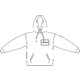 Cotton hoodie for men with drawstring and pouch pocket.