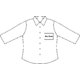 Poplin blouse with half sleeves and button placket for women.