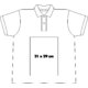 Cotton polo shirt with short button placket for men.
