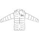 Quilted jacket for men with hood.