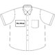 Light cotton short-sleeve shirt for men with button placket.