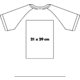 White men's performance t-shirt made of functional material.