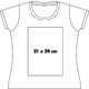 Cotton T-shirt for women with round neck and short sleeves.