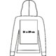 Cotton hoodie for women with kangaroo pocket.