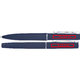 Writing set with ballpoint pen and case.