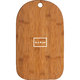Light Bamboo board with rounded edges and hanging hole.