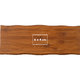 Light bamboo board with rounded edges.