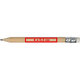 Wooden pencil with eraser.