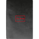 Black hardcover notebook with thread binding.