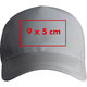 Reflective fabric baseball cap with adjustable strap.