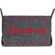 Gray RPET folding basket with handles.
