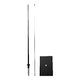 System for a drop flag with pole and base plate.