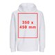 Unisex hooded sweatshirt with full zip.