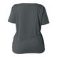 Anthracite Women's T-shirt made of organic cotton with short sleeves.