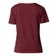 Burgundy Women's T-Shirt in organic cotton with short sleeves.
