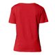 Red women's t-shirt in organic cotton with short sleeves.
