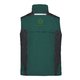 Dark green work vest made of polyester-cotton blend, unisex.